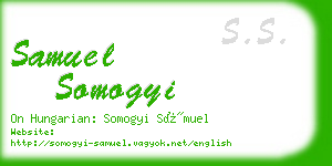 samuel somogyi business card
